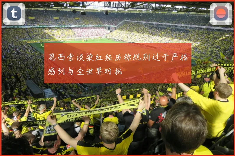 恩西索谈染红经历称规则过于严格感到与全世界对抗